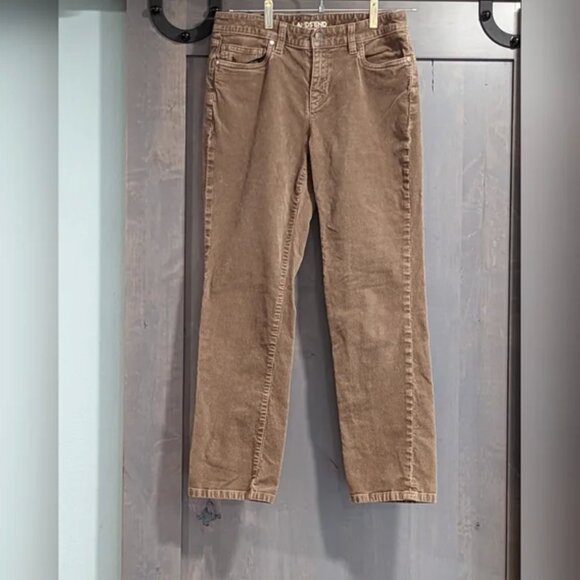 Lands' End Mid Rise Straight Corduroy Pants Brown Size 6 Petite - Picture 2 of 11